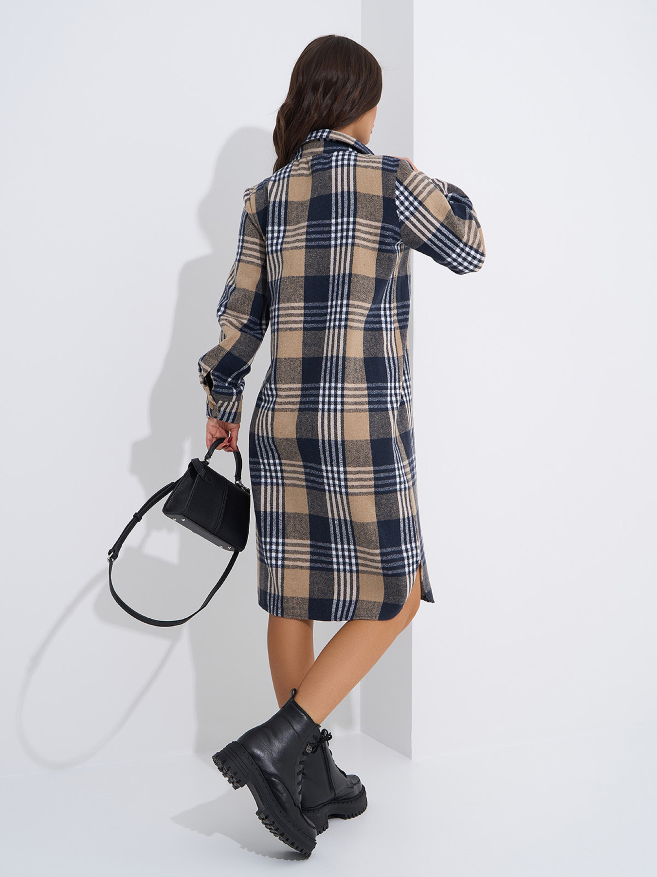 Платье миди ISSA Plus модель 14946_бежевый Фото