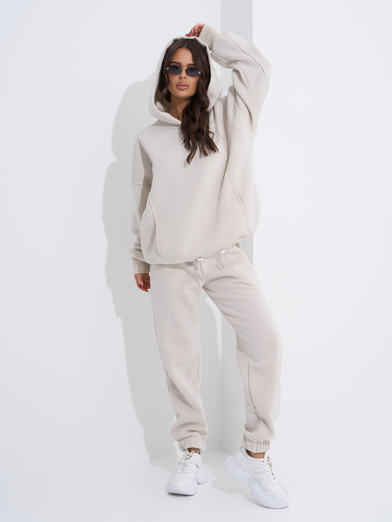 Спортивный костюм ISSA Plus модель 14948_светло_бежевый Фото