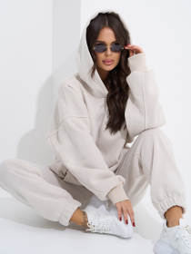 Спортивный костюм ISSA Plus модель 14948_светло_бежевый Фото