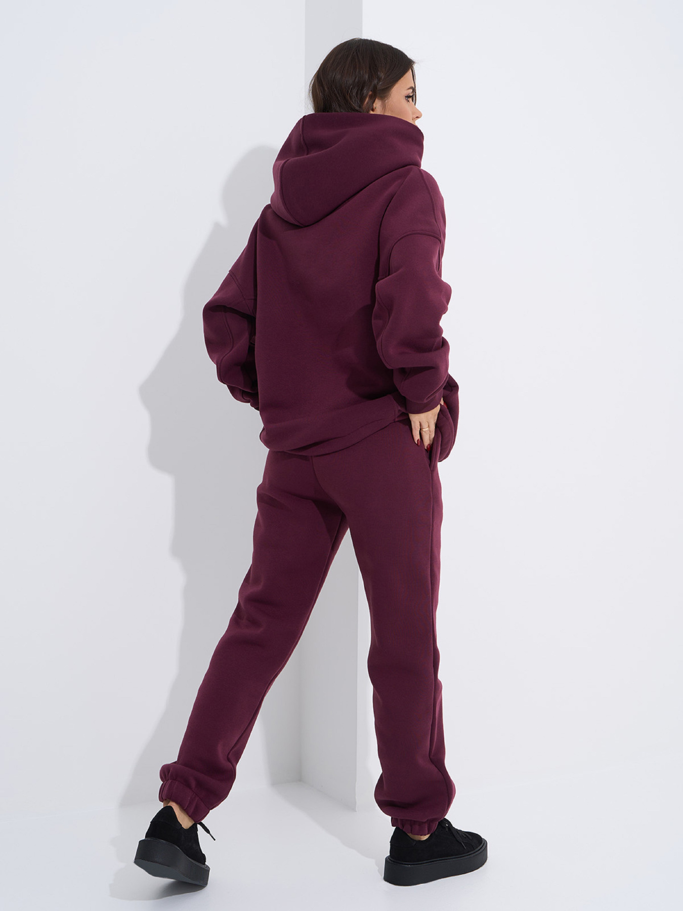 Спортивный костюм ISSA Plus модель 14948_темно_бордовый Фото