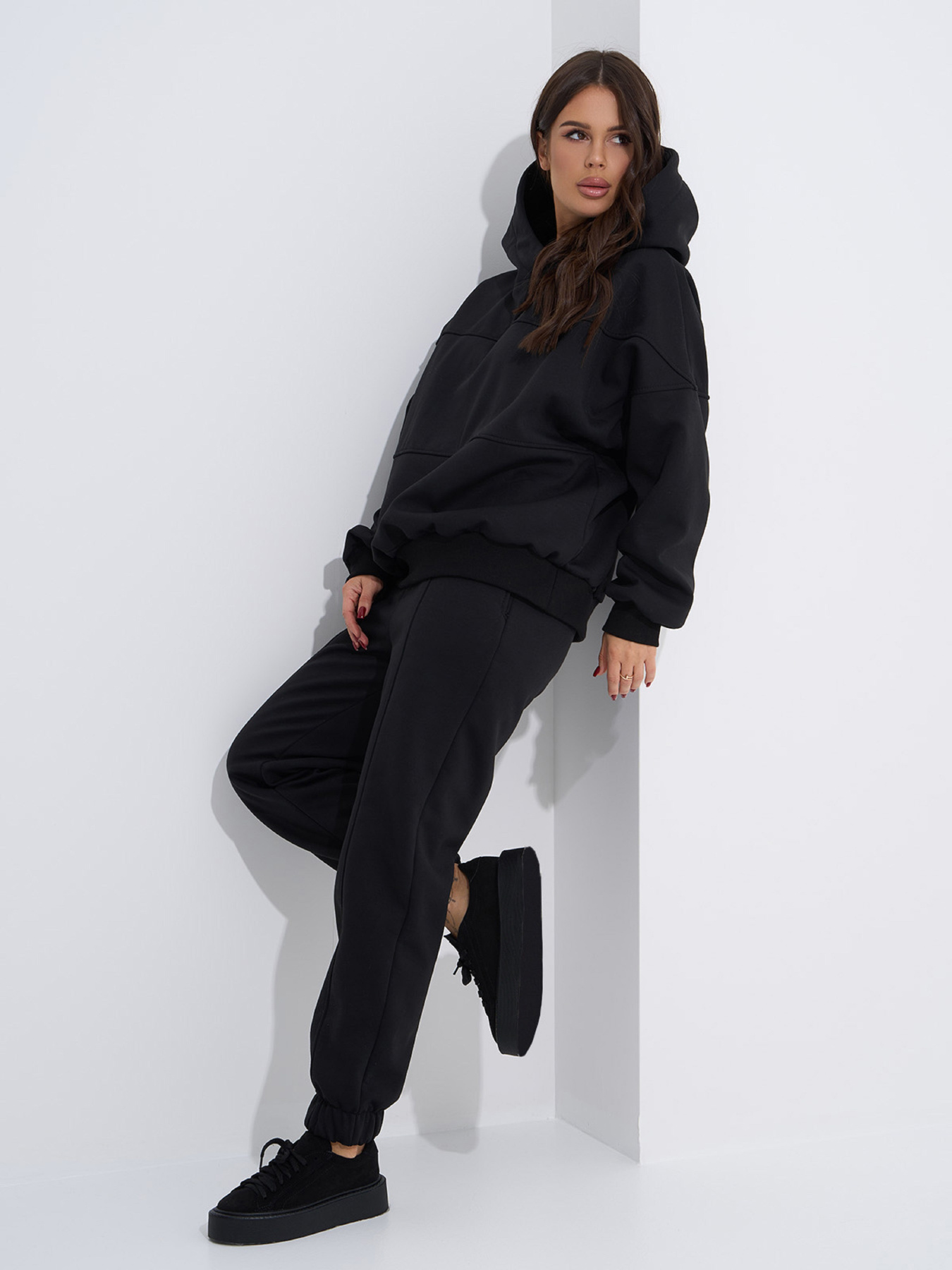 Повсякденний костюм ISSA Plus модель 14950_черный Фото