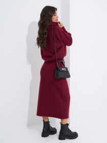 Костюм ISSA Plus модель 14952_бордовый Фото