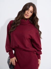 Костюм ISSA Plus модель 14952_бордовый Фото