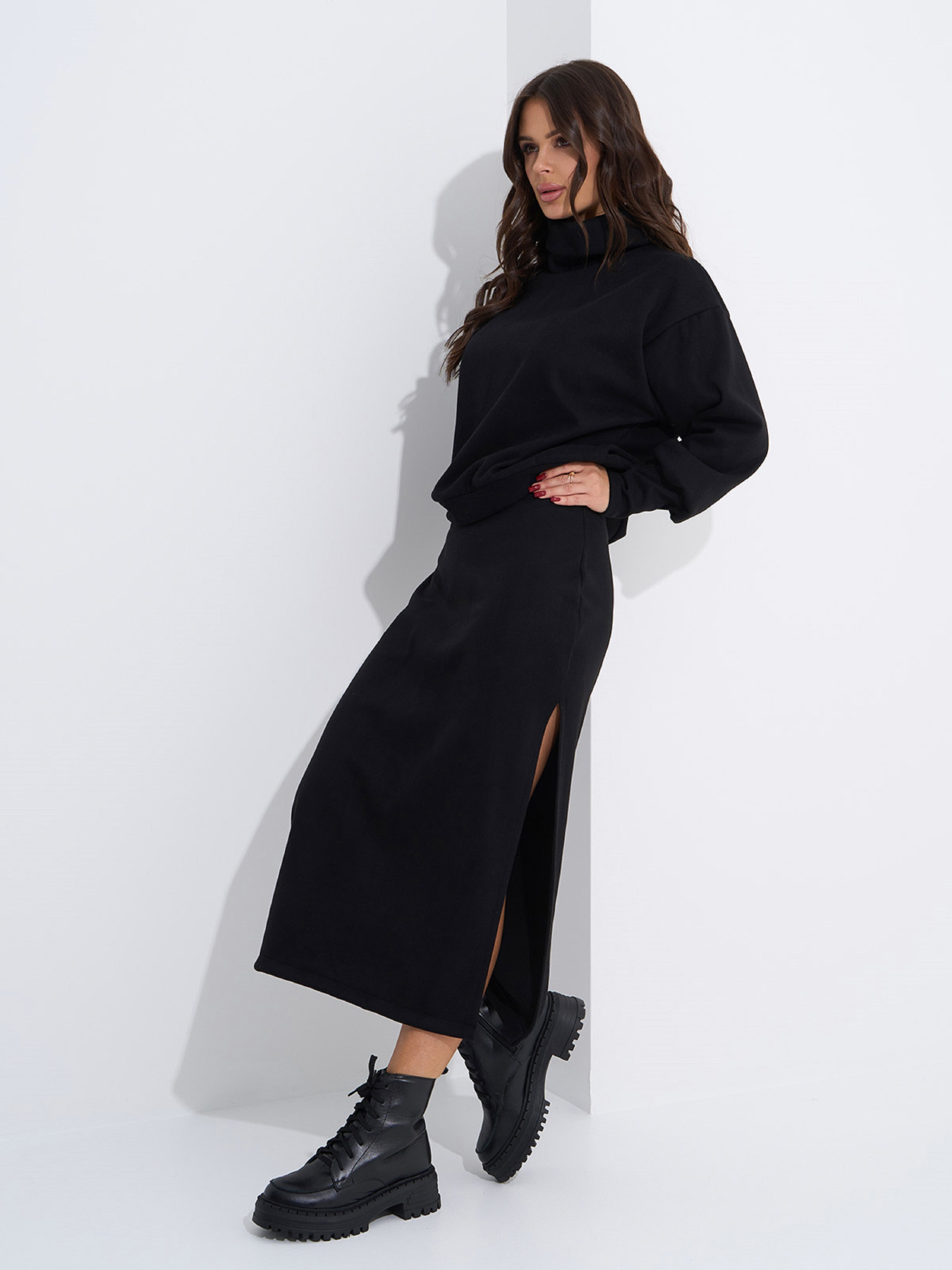 Костюм ISSA Plus модель 14953_черный Фото