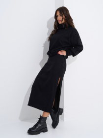 Повседневный костюм ISSA Plus модель 14953_черный Фото