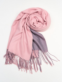 Шарф ISSA Plus Модель SH-27_розовый_серый Фото