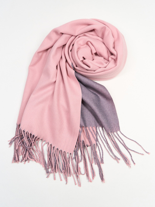 Шарф ISSA Plus модель SH-27_розовый_серый Фото
