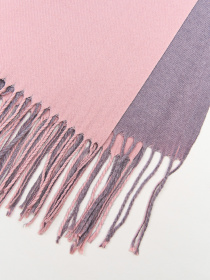 Шарф ISSA Plus модель SH-27_розовый_серый Фото