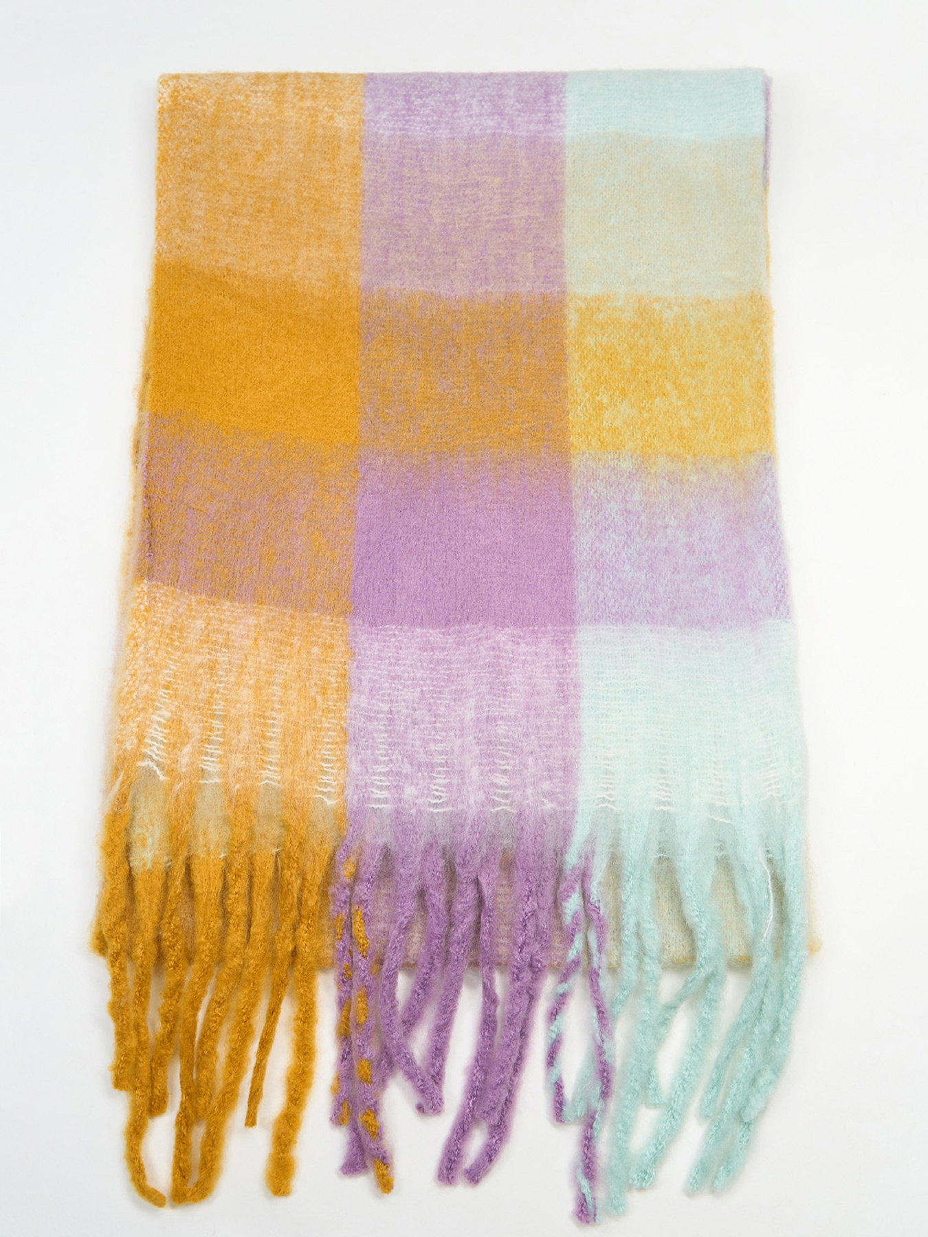 Шарф ISSA Plus Модель SH-61_сиреневый_голубой Фото