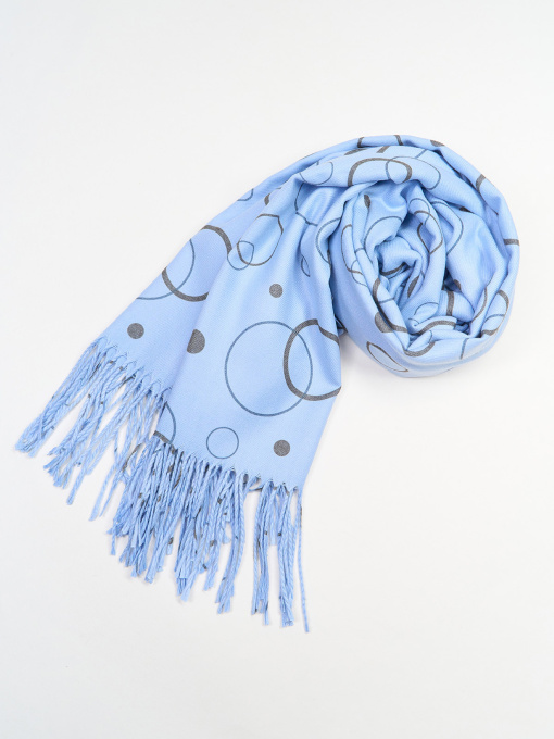 Шарф ISSA Plus Модель SH-62_голубой Фото
