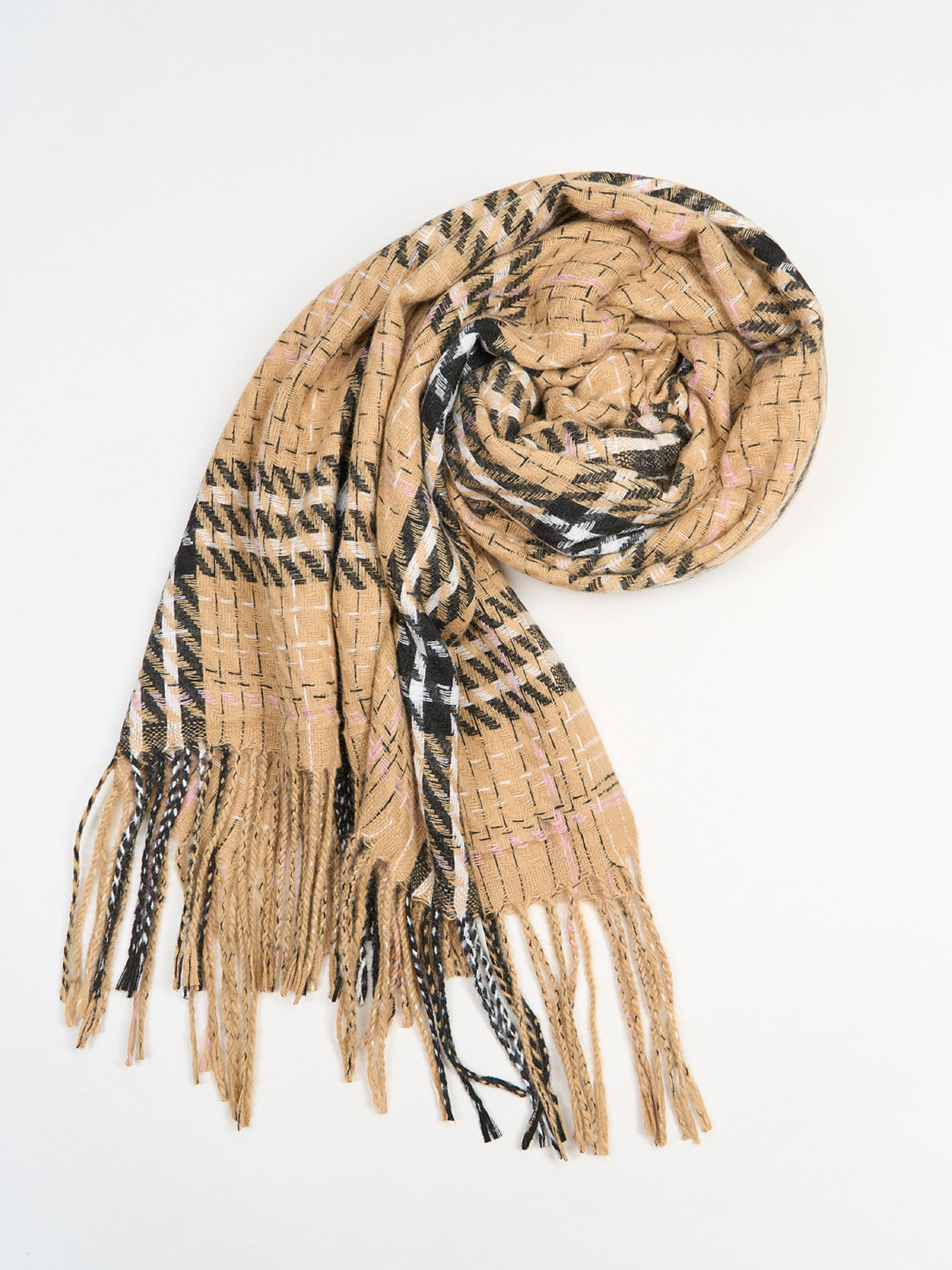 Шарф ISSA Plus Модель SH-63_бежевый Фото