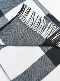 Шарф ISSA Plus модель SH-64_черный_белый Фото