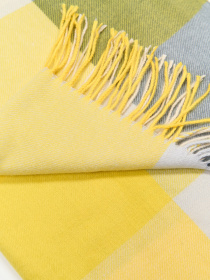 Шарф ISSA Plus модель SH-65_серый_желтый Фото