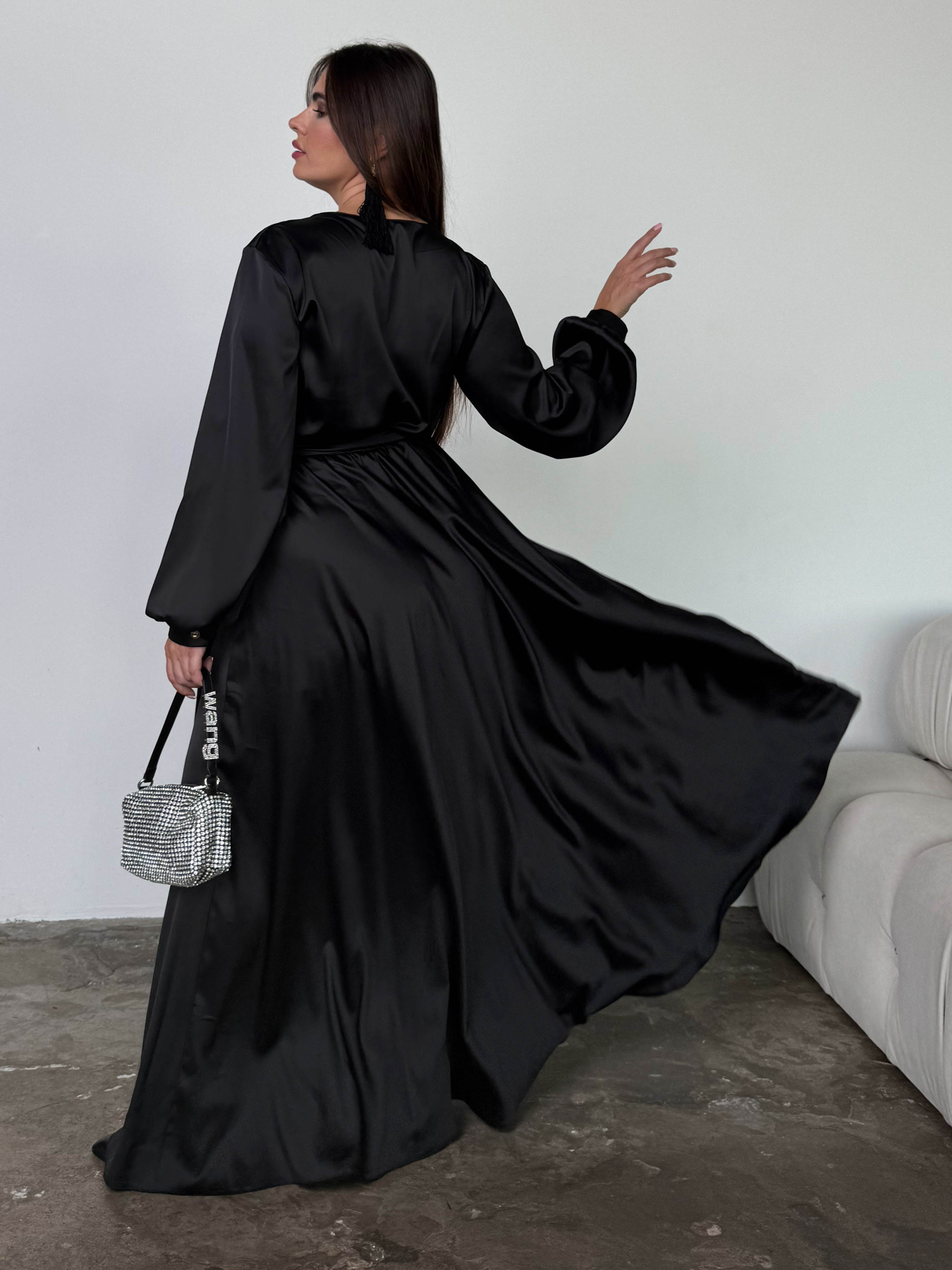 Платье макси Jadone Fashion модель Platie_Shiko_Black Фото