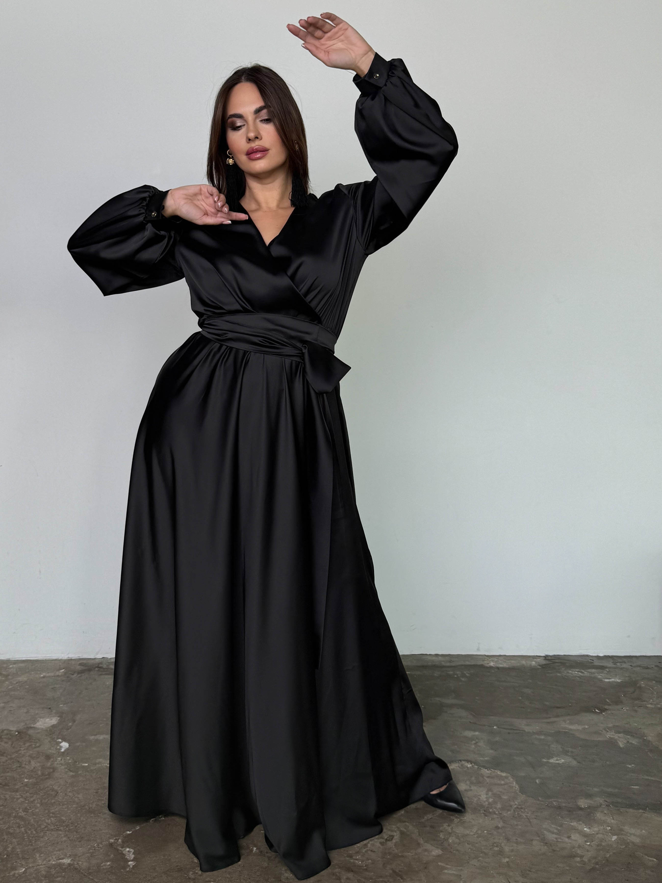 Платье макси Jadone Fashion модель Platie_Shiko_Black Фото