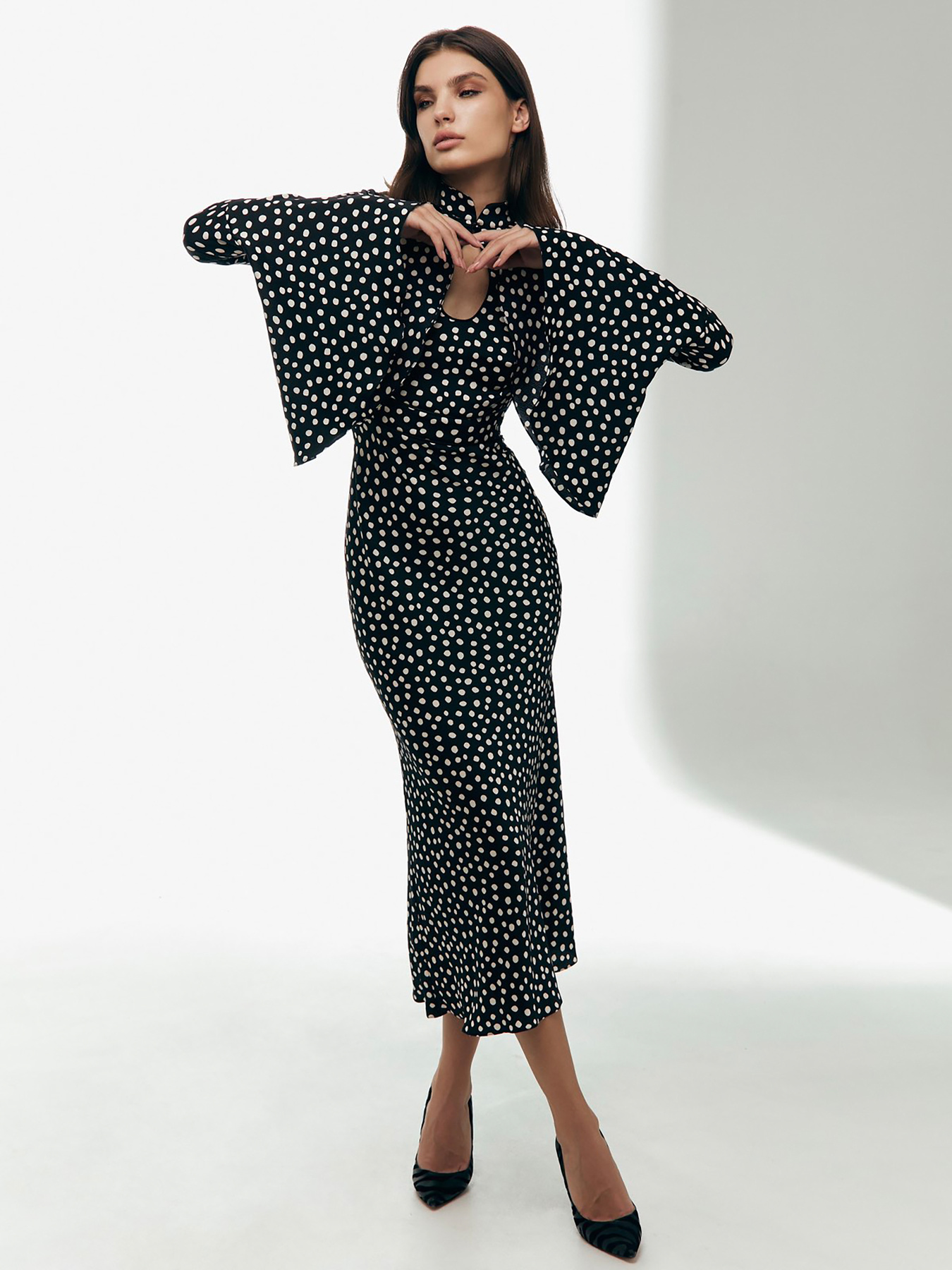 Сукня міді Anais Gose Grace Polka Dot White модель Grace polka dot white Фото