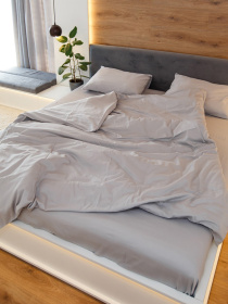 Простынь сатин светло-серая (1SS-LG-R) NaviHome модель 1SS-LG-R Простынь сатин светло-серая (1SS-LG-R) NaviHome модель 1SS-LG-R Фото