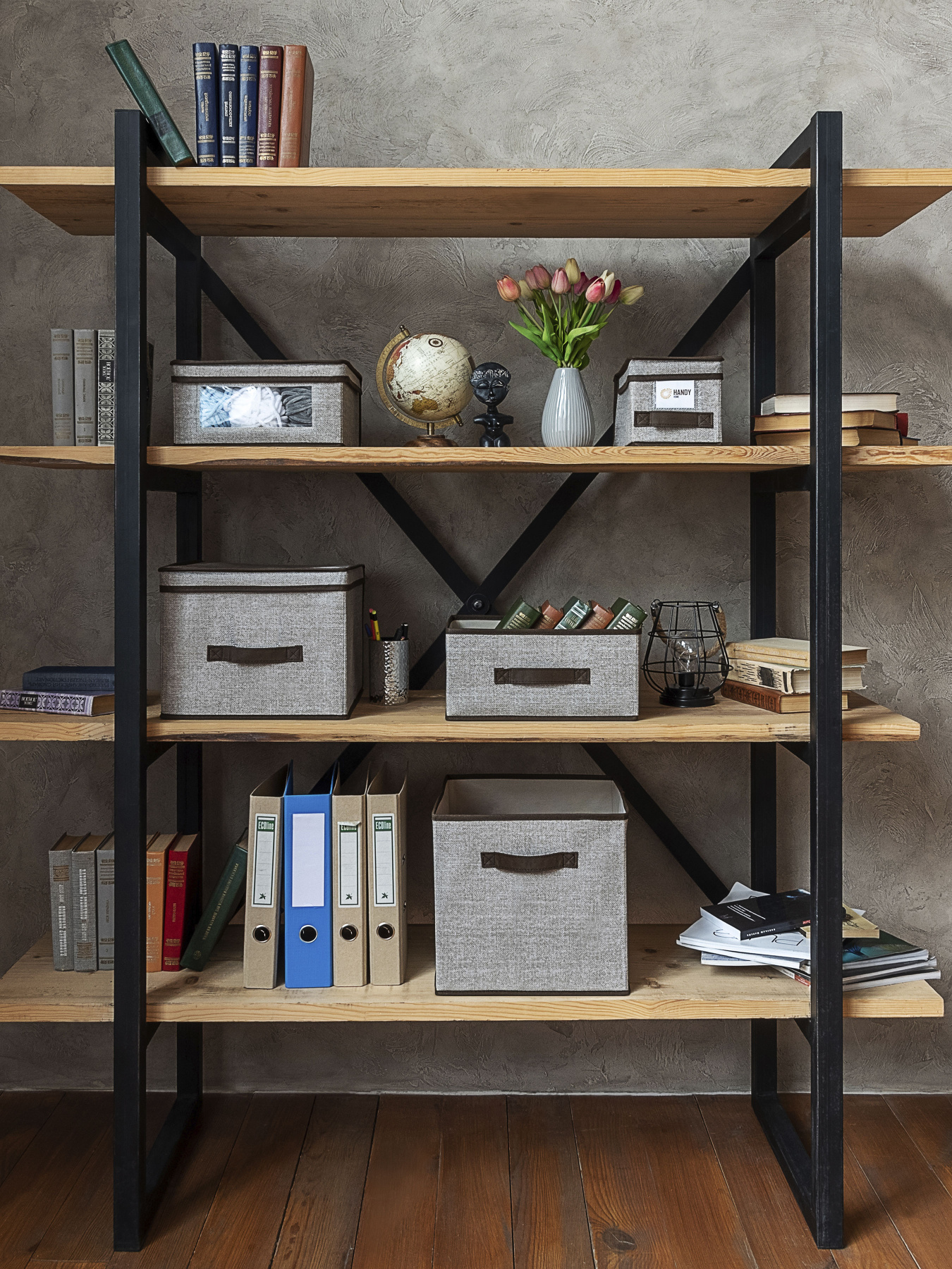 Короб для хранения складной с крышкой "Лён" Handy Home модель ESH06 Фото