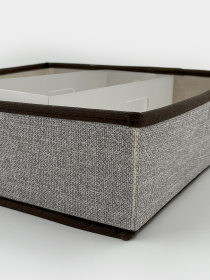 Короб для хранения складной з пластиковым органайзером "Лён" Handy Home модель ESH32 Фото