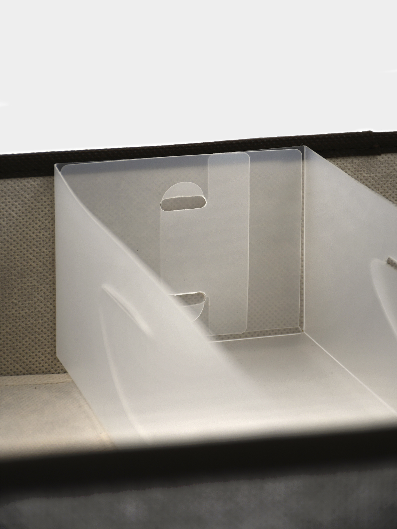 Короб для хранения складной з пластиковым органайзером "Лён" Handy Home модель ESH32 Короб для хранения складной з пластиковым органайзером "Лён" Handy Home модель ESH32 Фото