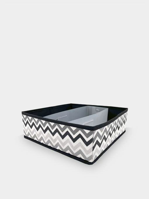 Короб для зберігання складаний з пластиковим органайзером"Zigzag" Handy Home Модель ZSH-06 Фото