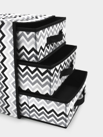 Органайзер для зберігання з висувними ящиками складаний"Zigzag" Handy Home модель ZSH-07 Фото