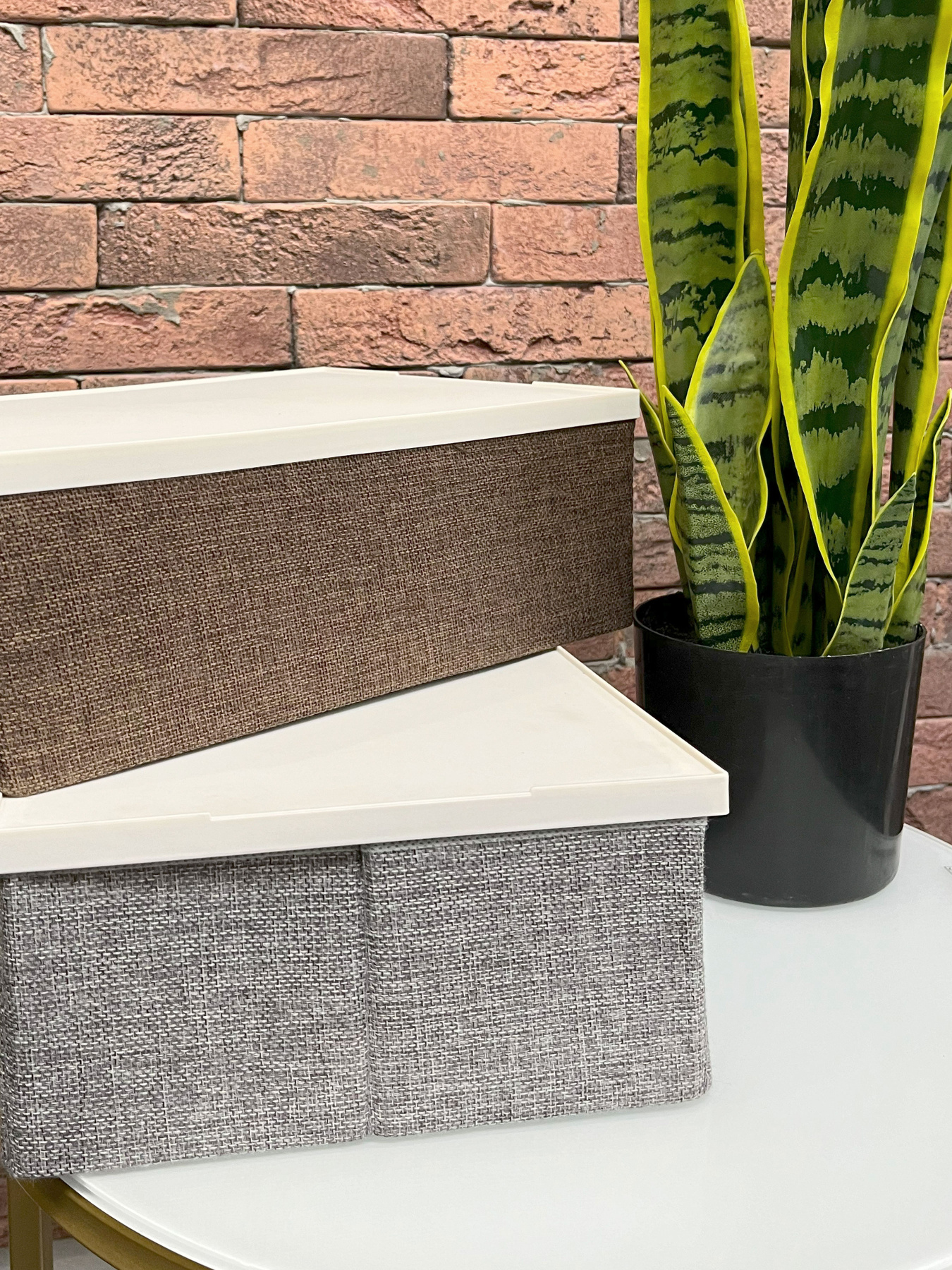 Короб для зберігання складаний з пластиковою кришкою Handy Home модель EH-01S Фото