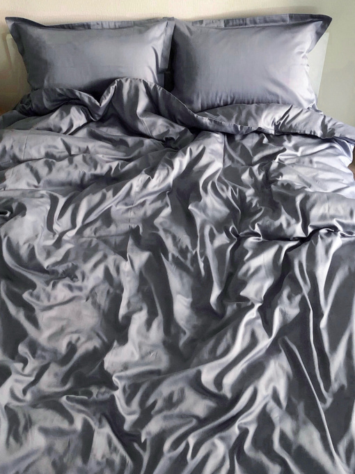 Простирадло без резинки темно-сіре Cozy модель 8008592 Фото