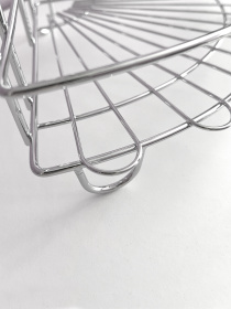 Полка трехъярусная угловая, хром Homax модель EBA-431 Фото