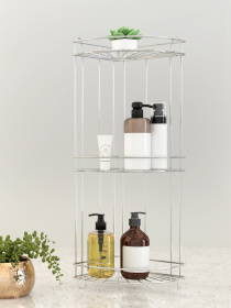 Полка трехъярусная угловая, хром Homax модель EBA-431 Фото