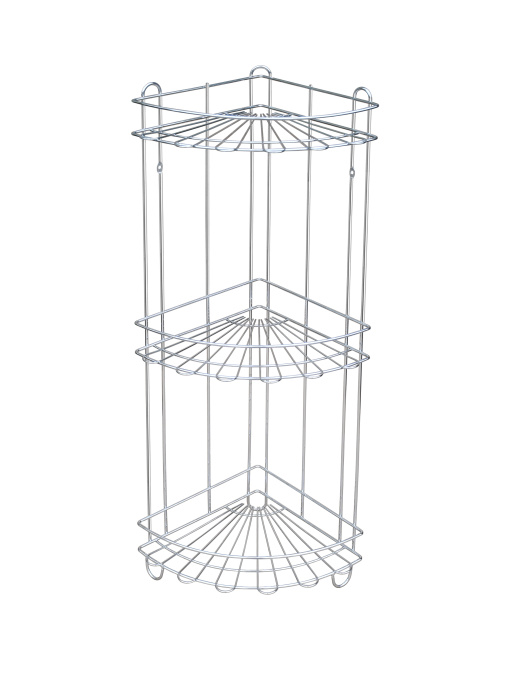 Полка трехъярусная угловая, хром Homax модель EBA-431 Фото