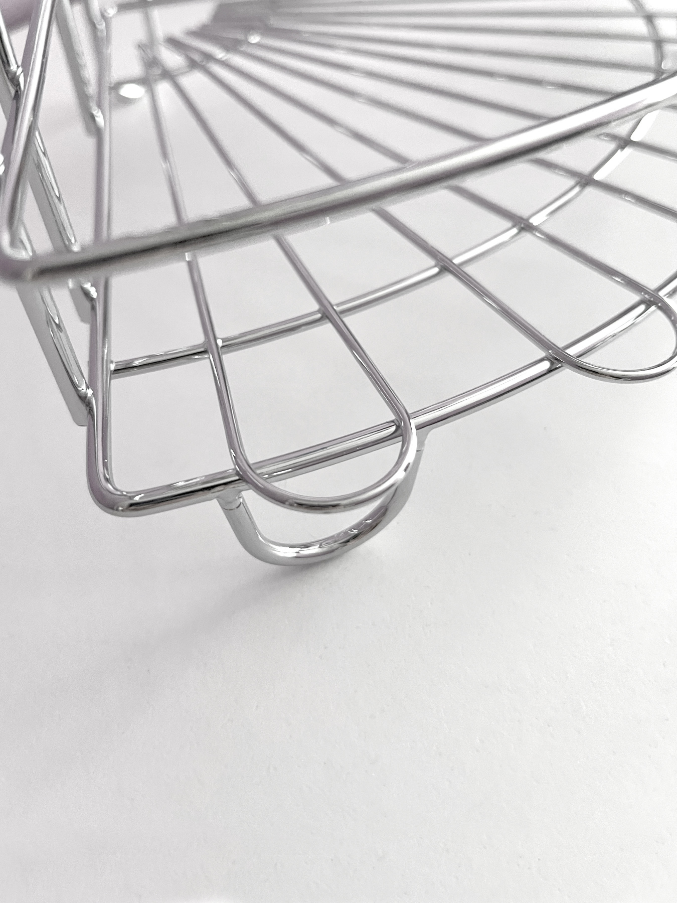 Полиця трьохярусна кутова, хром Homax модель EBA-431 Фото