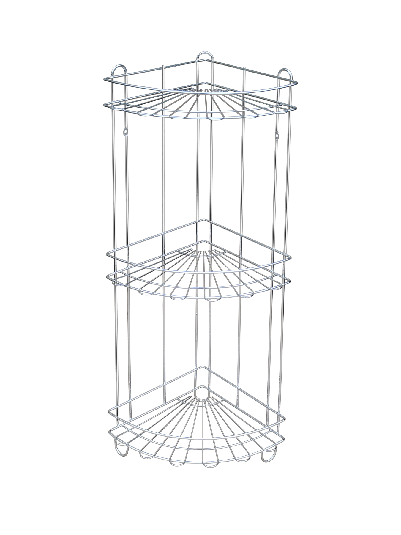 Полиця трьохярусна кутова, хром Homax модель EBA-431 Фото