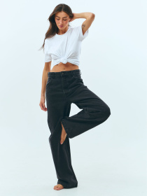 Широкие джинсы Lilove модель 287 Широкие джинсы Lilove модель 287 Фото