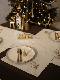 Новорічна серветка "Хатинки" Едельвіка модель 326-24-00 Новорічна серветка "Хатинки" Едельвіка модель 326-24-00 Фото