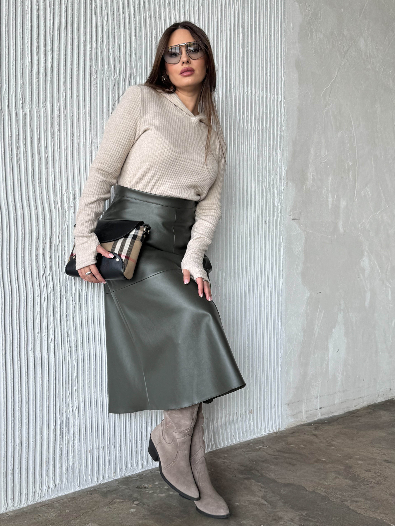 Юбка миди Jadone Fashion модель Spidnytsya_Rayli_zelenael Фото