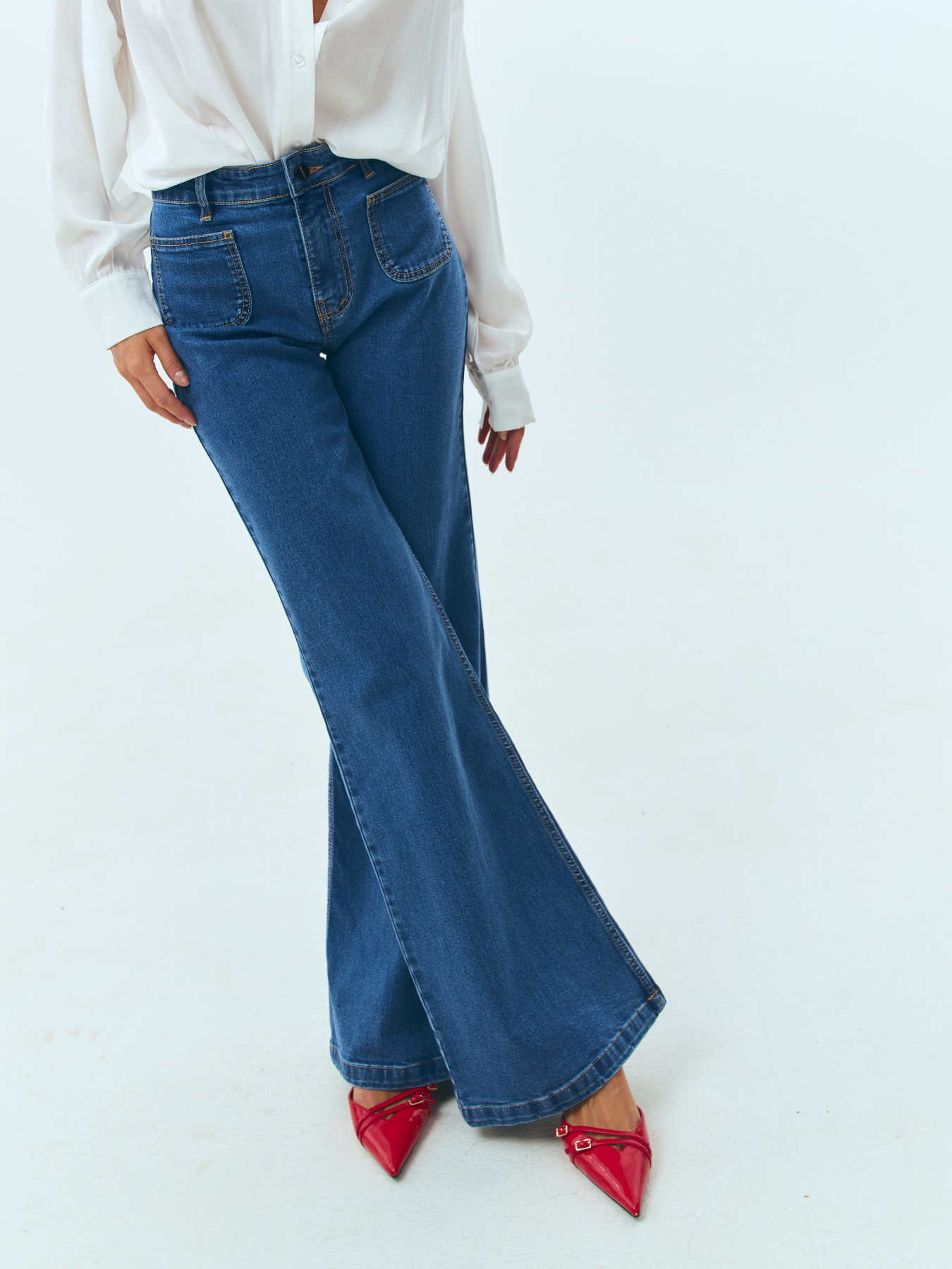 Расклешенные джинсы Lilove модель 283 Фото