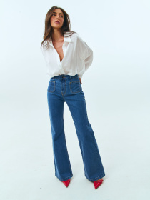 Расклешенные джинсы Lilove модель 283 Расклешенные джинсы Lilove модель 283 Фото