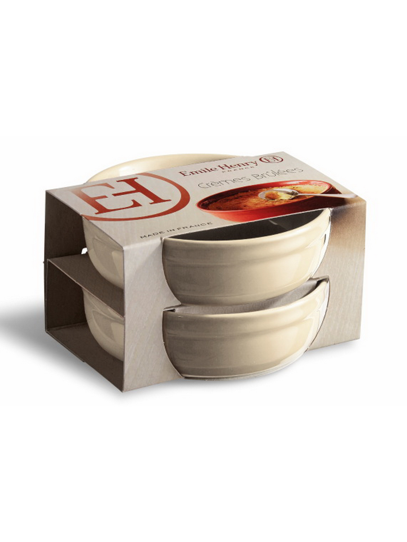 Набір форм для крем-брюле 2 шт керамічні кремові Emile Henry модель 24013 Фото