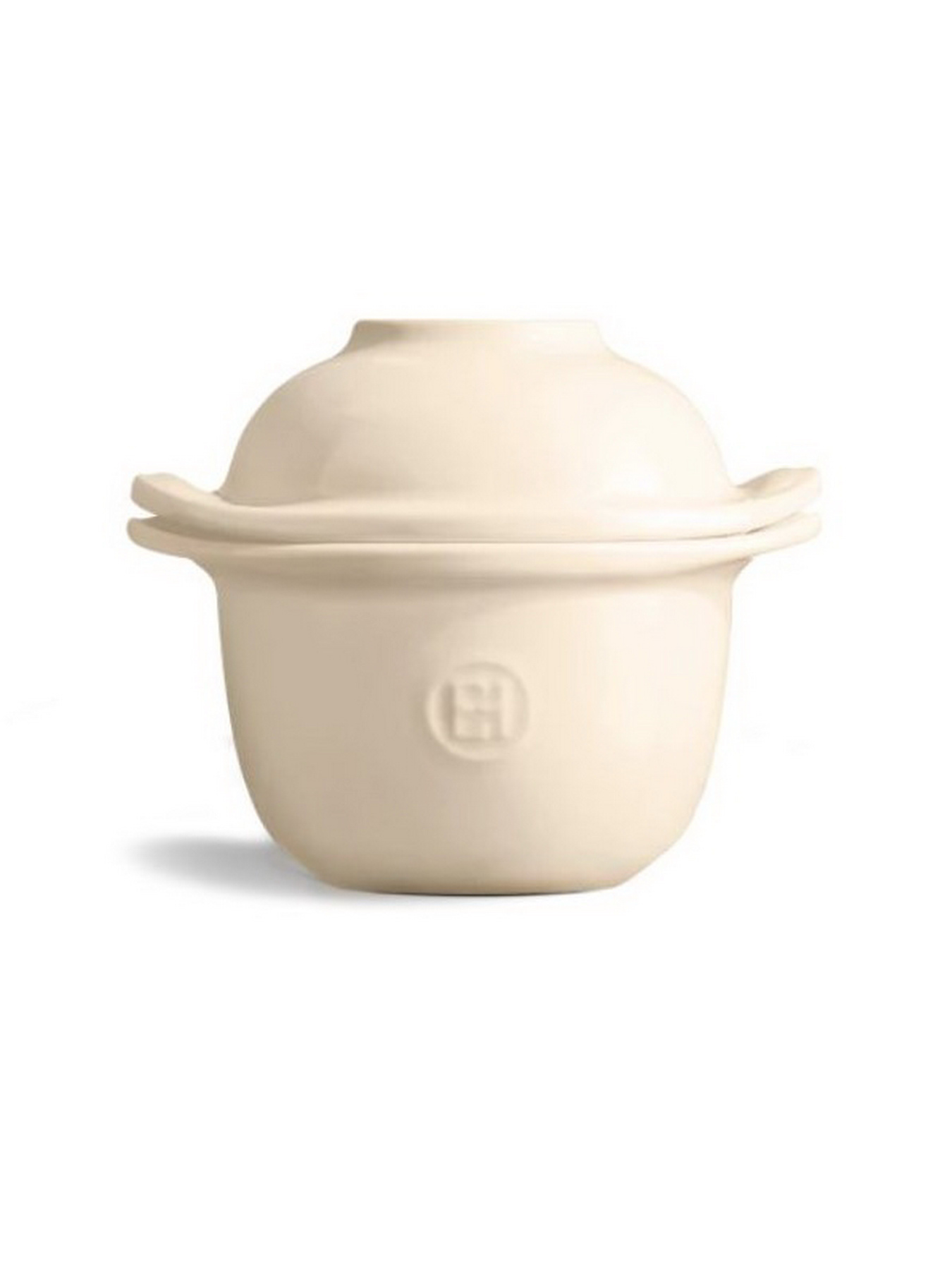 Форма для запекания с крышкой-подставкой под яйцо бежевая Emile Henry модель 28409 Фото