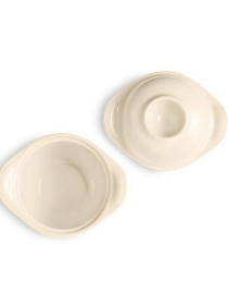 Форма для запекания с крышкой-подставкой под яйцо бежевая Emile Henry модель 28409 Фото