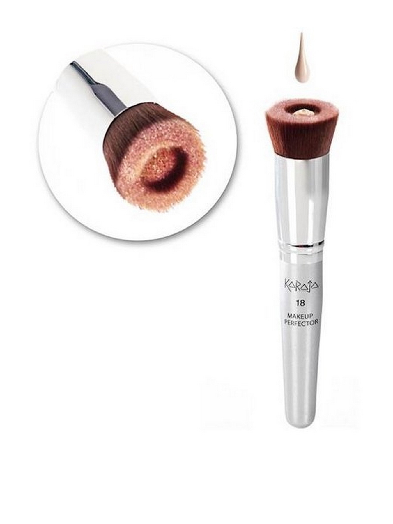 Кисточка для лица Кабуки №18 KARAJA модель 8058150551592 Фото