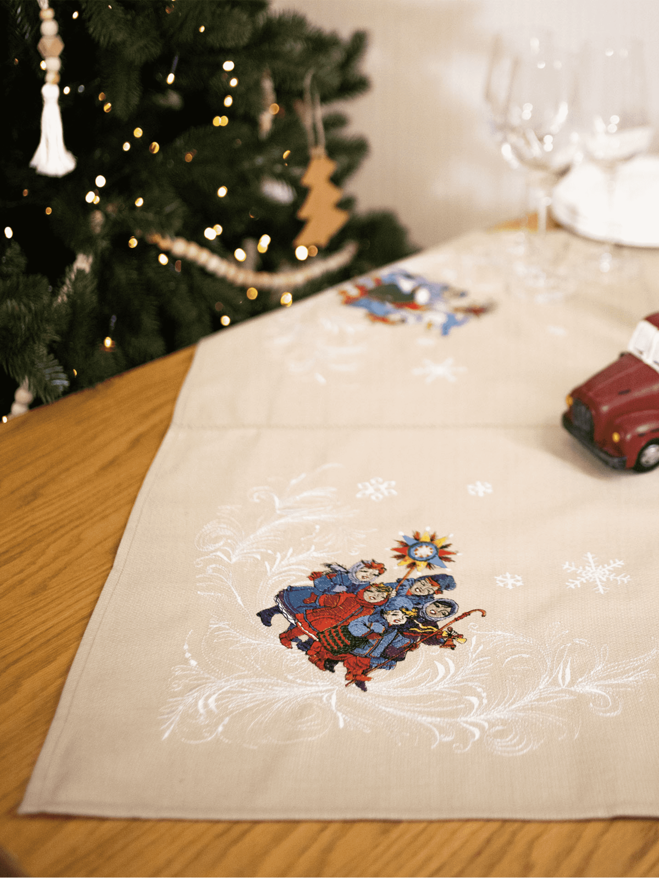 Різдвяна серветка  "Вертеп" Едельвіка модель 1031-18-00 Фото