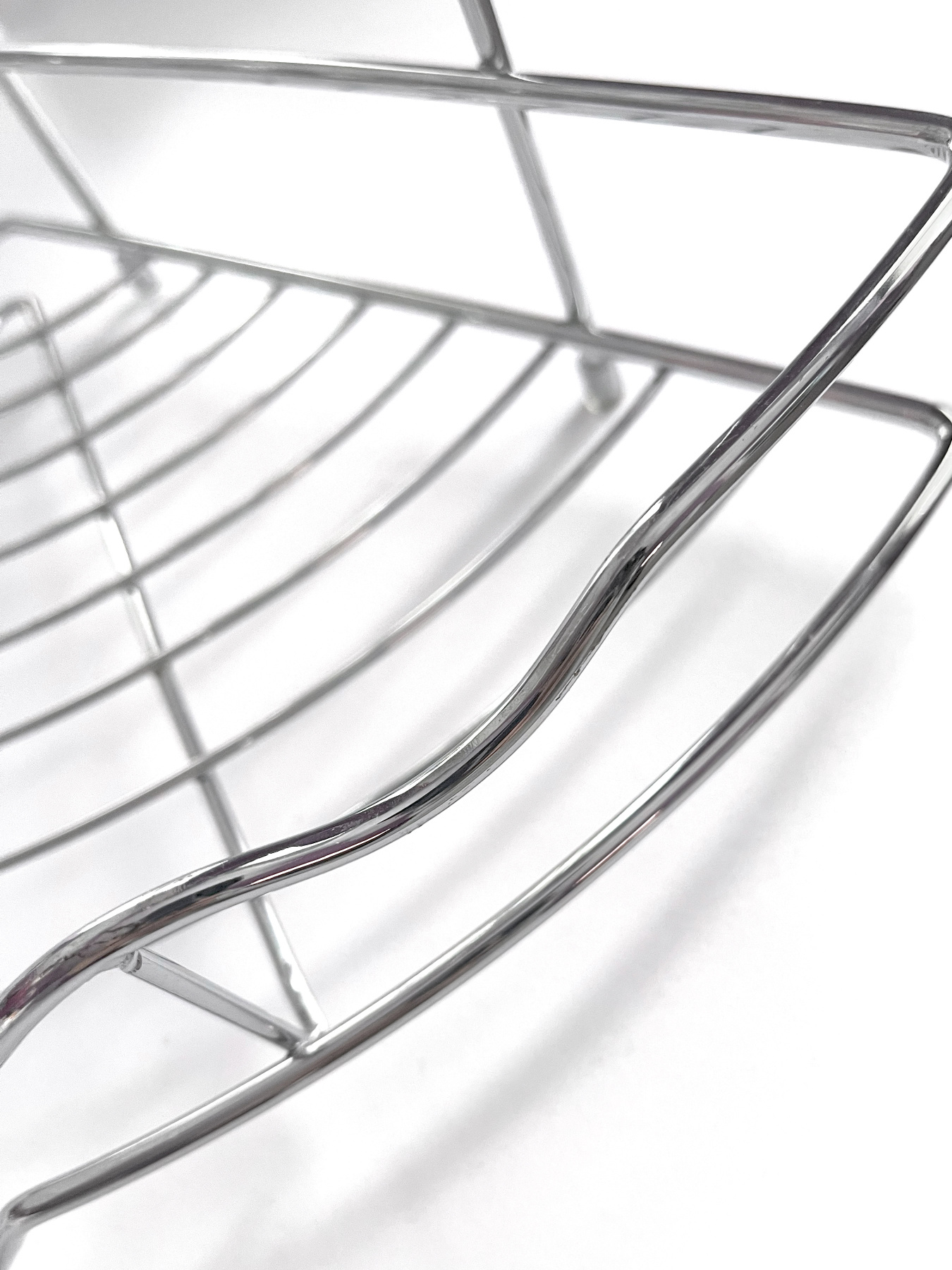 Полиця двоярусна кутова, хром Homax модель EBA-435 Фото