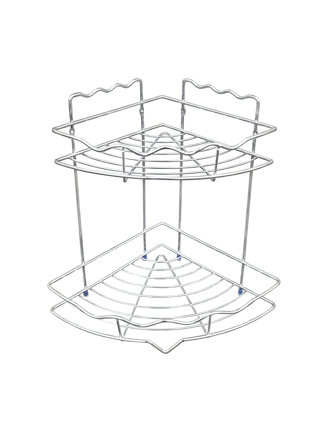 Полиця двоярусна кутова, хром Homax модель EBA-435 Фото