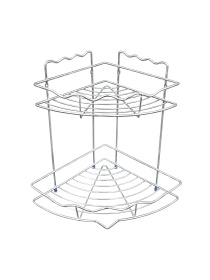 Полиця двоярусна кутова, хром Homax модель EBA-435 Фото