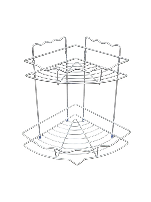 Полиця двоярусна кутова, хром Homax модель EBA-435 Фото