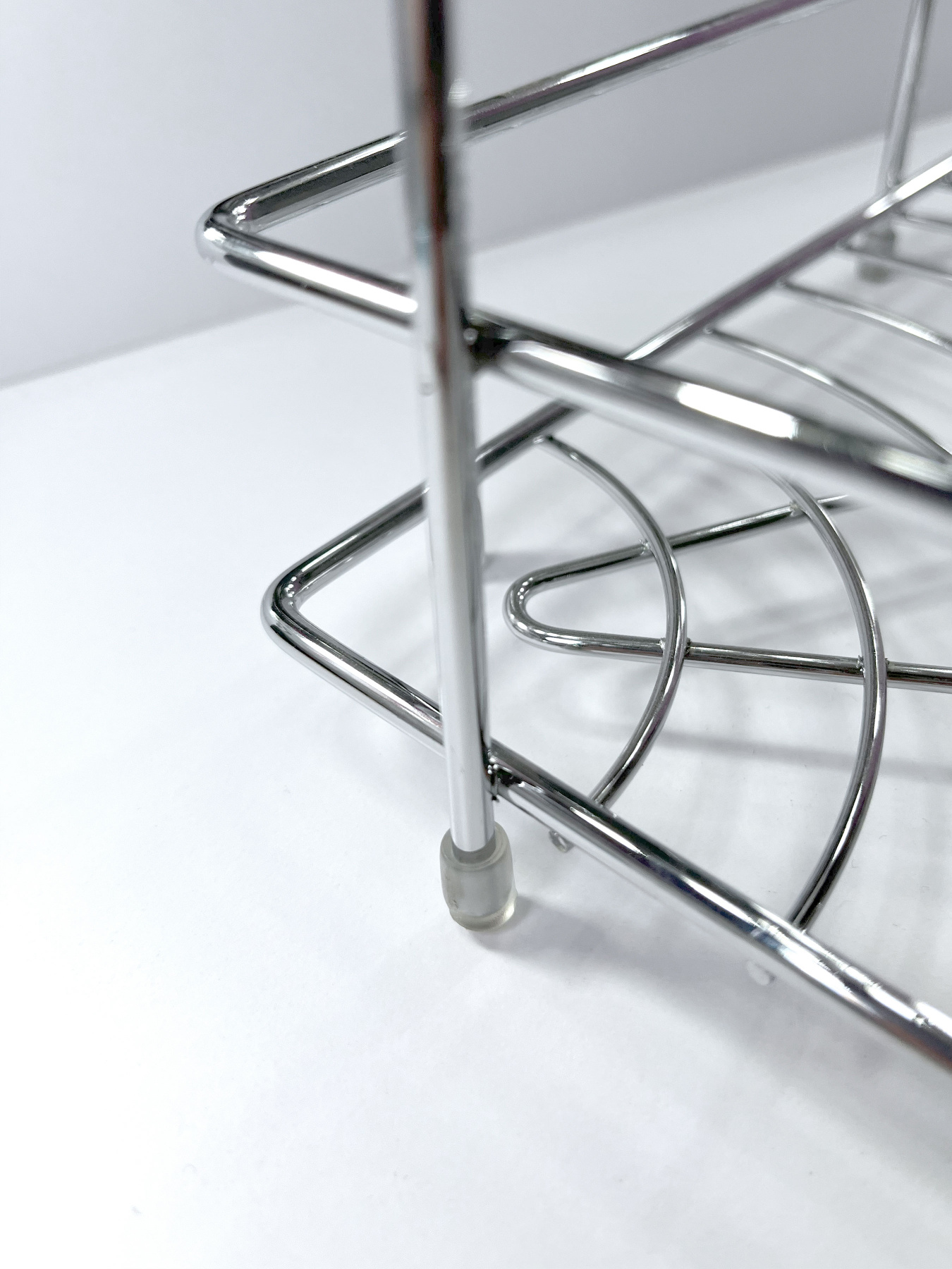 Полиця двоярусна кутова, хром Homax модель EBA-436 Фото