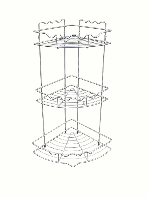 Полиця двоярусна кутова, хром Homax модель EBA-436 Фото