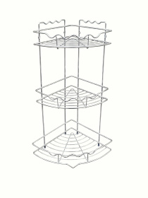 Полиця двоярусна кутова, хром Homax модель EBA-436 Полиця двоярусна кутова, хром Homax модель EBA-436 Фото